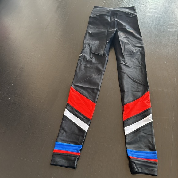P.E. Nation leggings black red white blue NWT - Picture 5 of 7